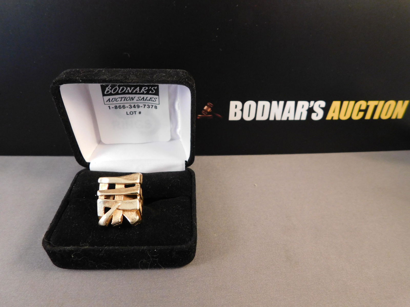 14K Napier Ring: 14k Yellow Gold VERY RARE "NAPIER" Vintage mid century ring. Size 6 3/4. You are bidding at a live sale. Please read the terms and conditions. We are offering no contact pick up at our South Brunswick