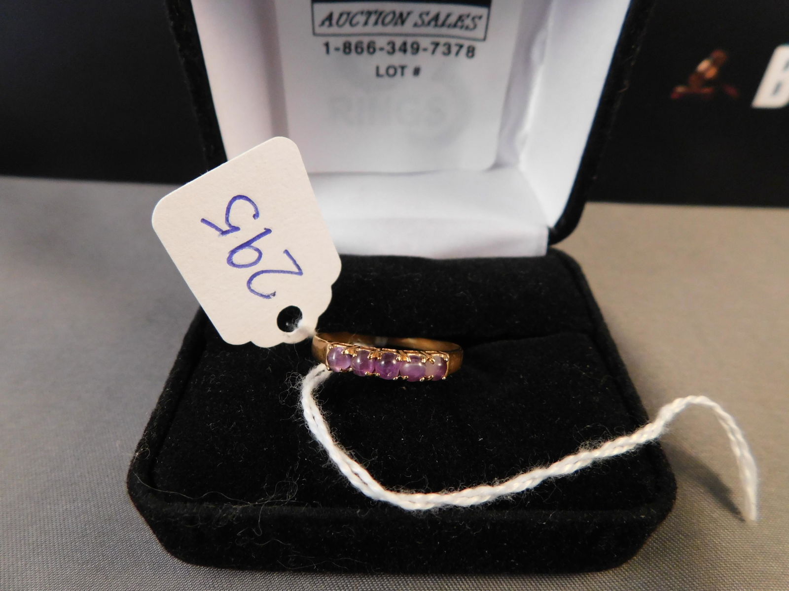 10K Purple Stone Ring (1 of 3)