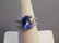 Platinum Tanzanite and Diamond Ring - 2
