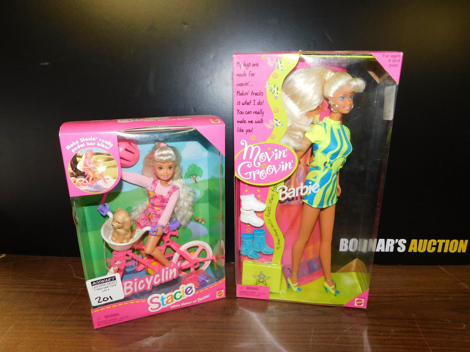 Movin Groovin Barbie And Bicycling Stacie Lot