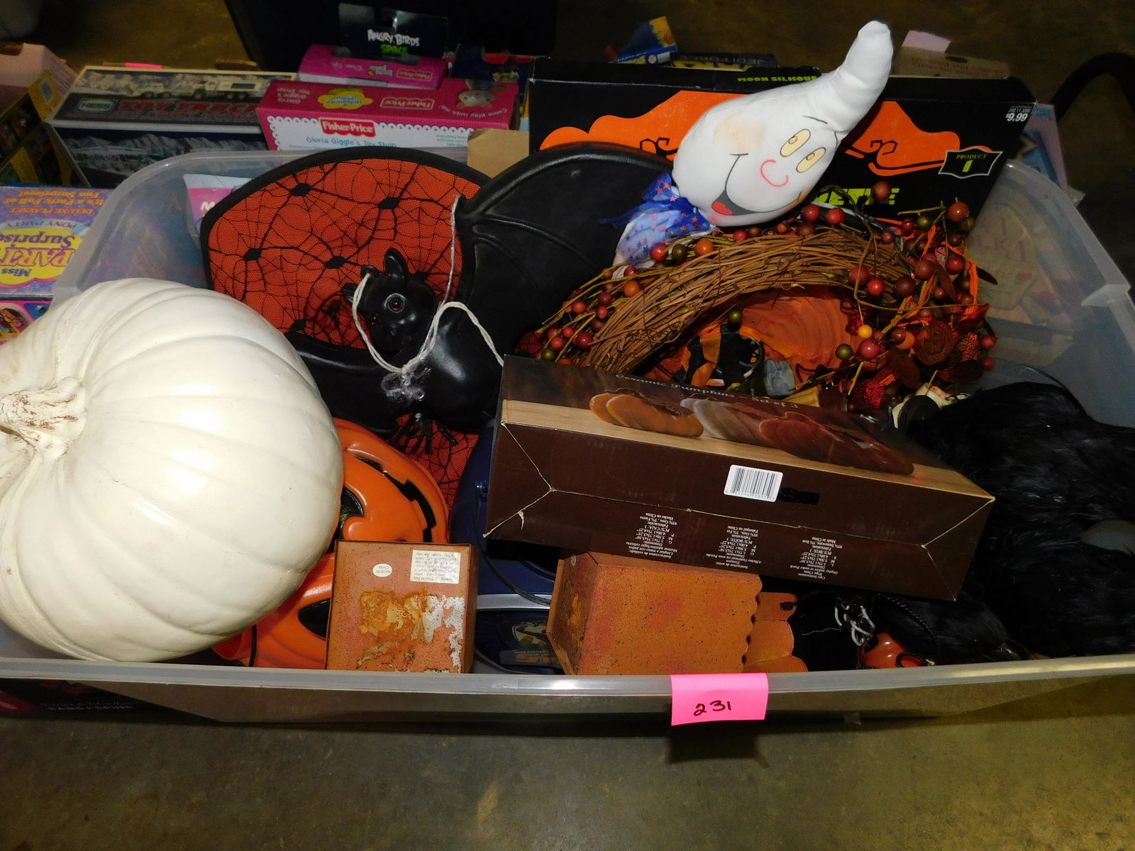 Large Tub of Halloween Decorations (1 of 1)
