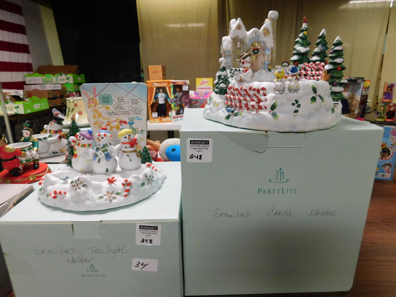 Lot of 2 Party Lite Snowbell Candle/Tealight Holders (1 of 1)