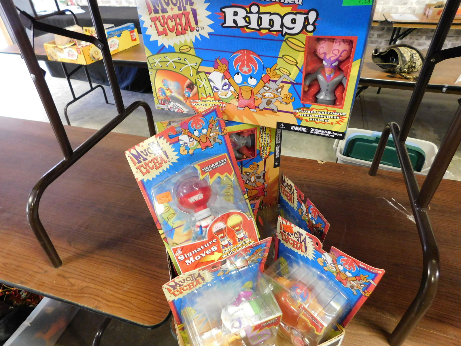 Mucha Lucha Lot: Lot of Mucha Lucha Figures and 2x The Ring. You are bidding at a live sale. Please read the terms and conditions. This sale will be broadcast live on sale day with full descriptions of each lot being