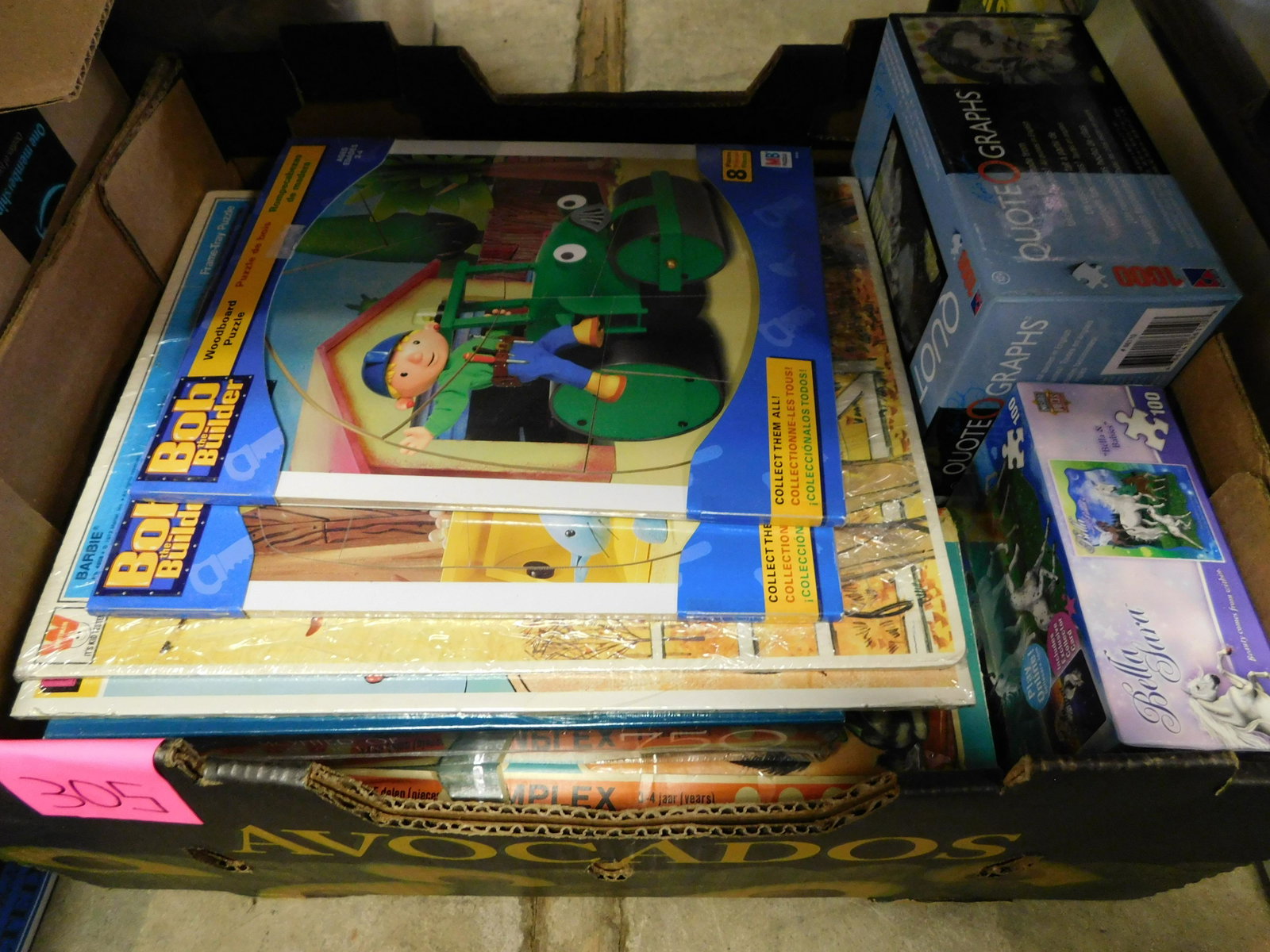Box Lot of Puzzles: Box Lot of Puzzles. You are bidding at a live sale. Please read the terms and conditions. This sale will be broadcast live on sale day with full descriptions of each lot being sold, as well as video f