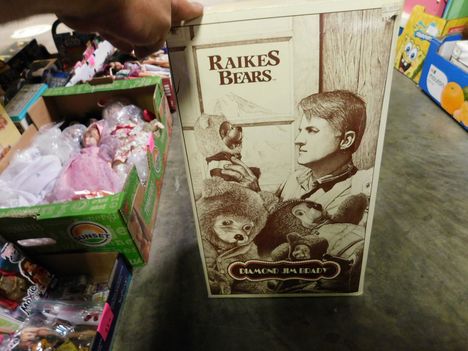 Raikes Diamond Jim Brady Bear in Box: Raikes Diamond Jim Brady Bear in Box. You are bidding at a live sale. Please read the terms and conditions. This sale will be broadcast live on sale day with full descriptions of each lot being sold,