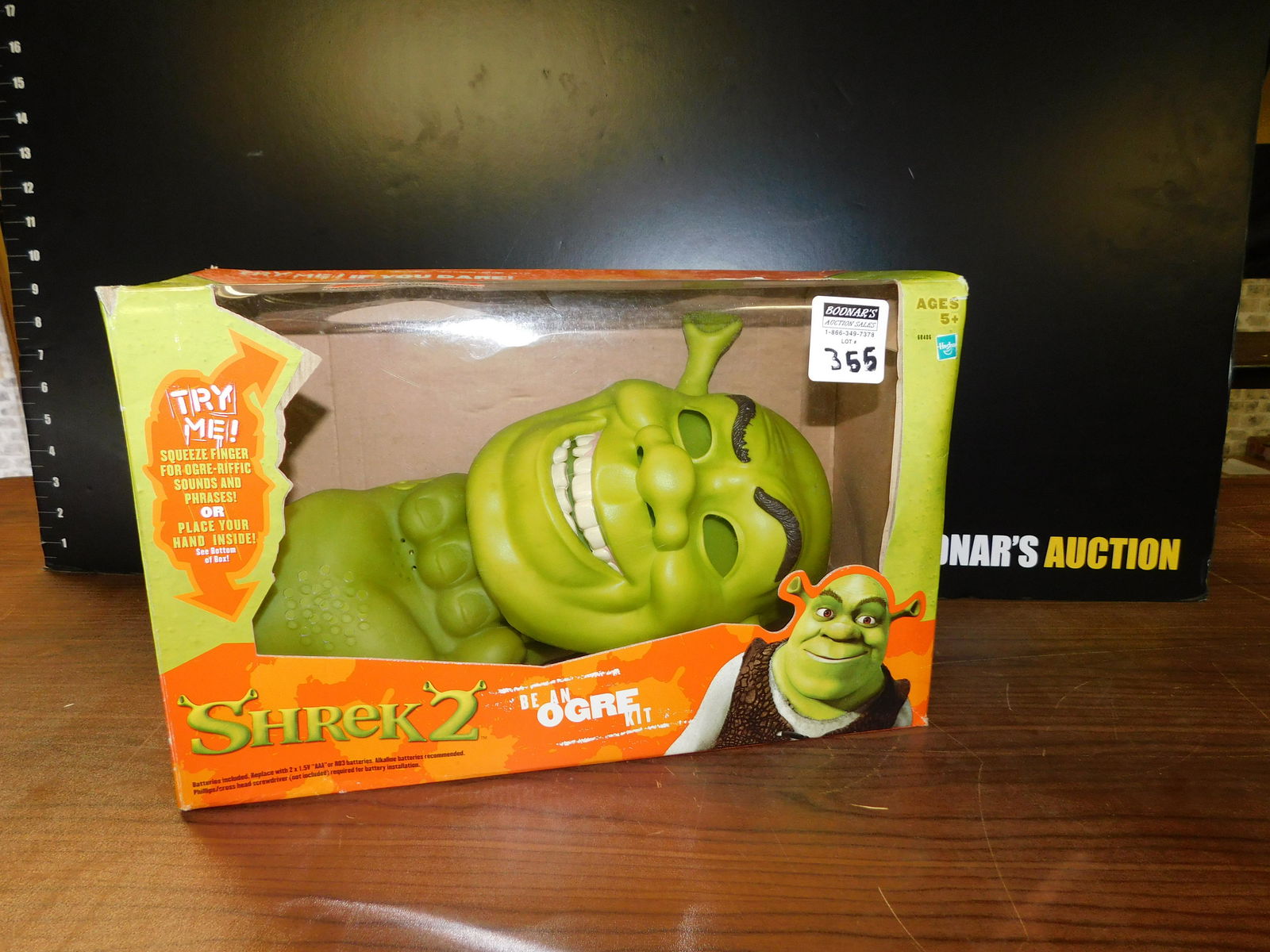 Shrek Be an Ogre Kit: Shrek Be an Ogre Kit in Box. You are bidding at a live sale. Please read the terms and conditions. This sale will be broadcast live on sale day with full descriptions of each lot being sold, as well a