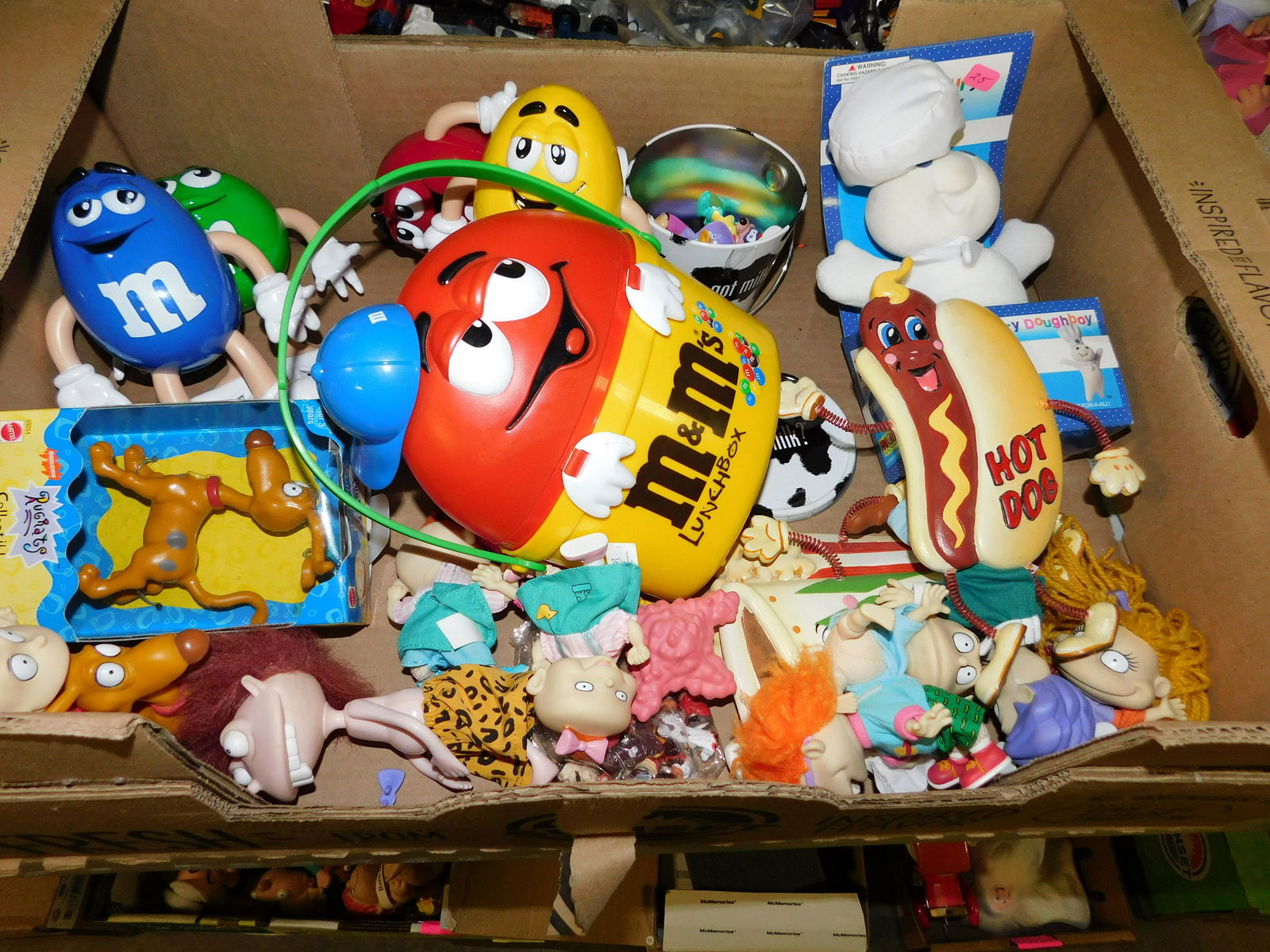 Box Lot of Mixed Figures and Toys including Rugrats (1 of 1)