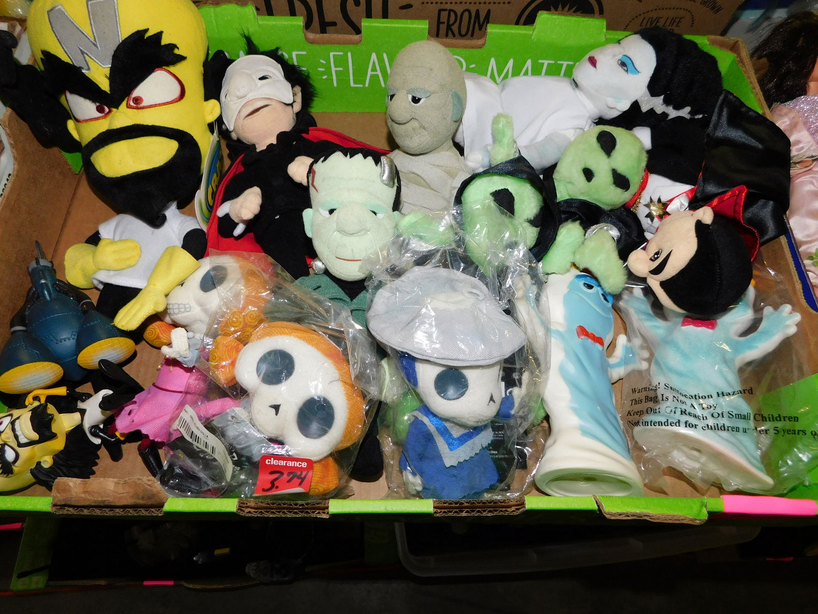 Box Lot of Monster Related Plush: Box Lot of Monster Related Plush. You are bidding at a live sale. Please read the terms and conditions. This sale will be broadcast live on sale day with full descriptions of each lot being sold, as w