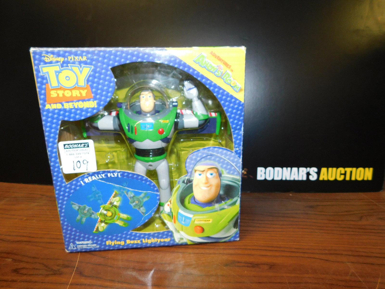 Disney Toy Story Buzz Lightyear Adventures in Andy's: Disney Toy Story Buzz Lightyear form Adventures in Andy's Room by Fusion. In original box. You are bidding at a live sale, please read the terms and conditions. We are offering contact-less pick ups a