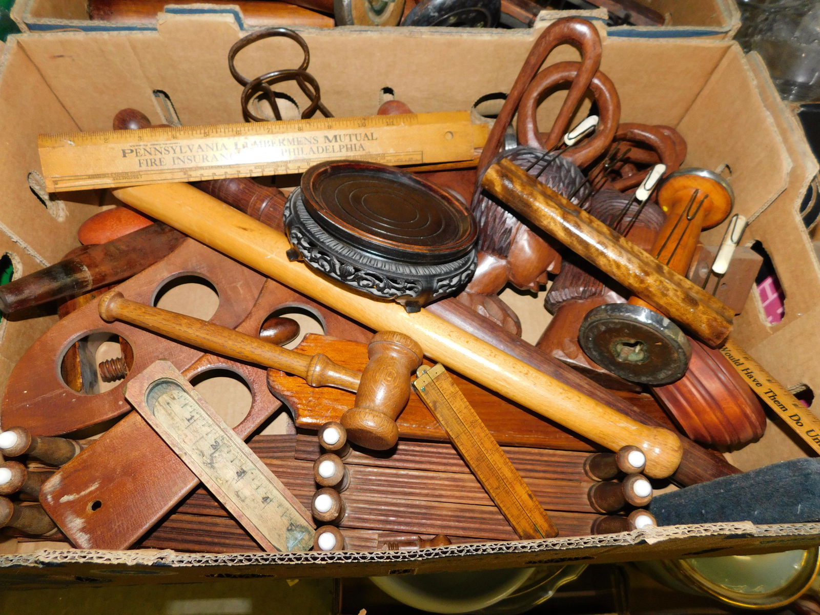 Box Lot of Country Primitives: Box Lot of Country Primitives. You are bidding at a live sale. Please read the terms and conditions. This sale will be broadcast live on sale day with full descriptions of each lot being sold, as well