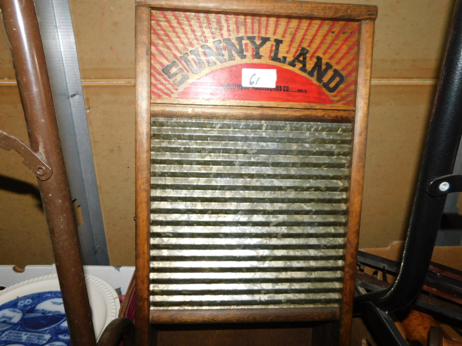 Washboard Wall Shelf: Washboard Wall Shelf. You are bidding at a live sale. Please read the terms and conditions. This sale will be broadcast live on sale day with full descriptions of each lot being sold, as well as video