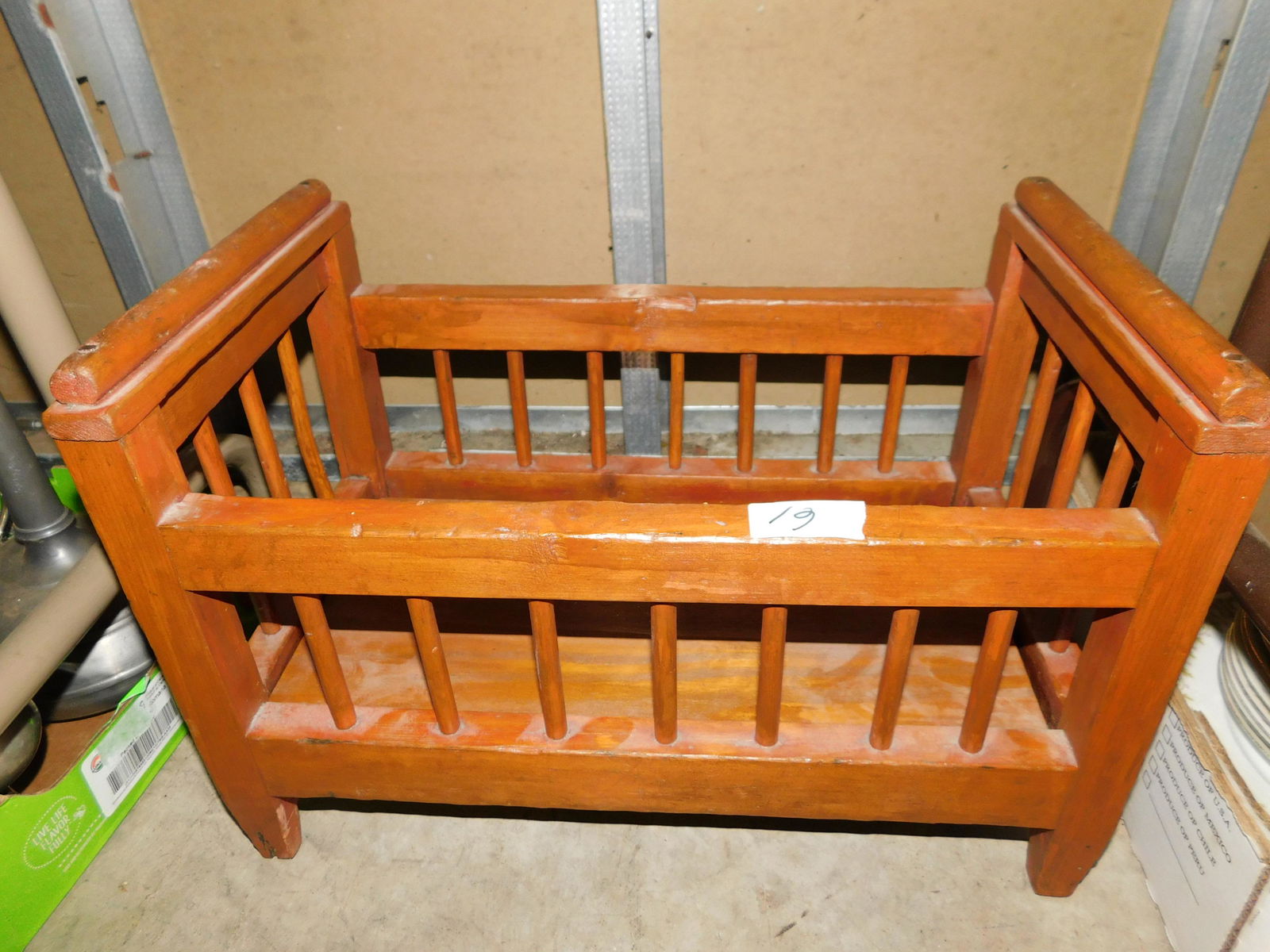 Handmade Doll Crib: Handmade Doll Crib. You are bidding at a live sale. Please read the terms and conditions. This sale will be broadcast live on sale day with full descriptions of each lot being sold, as well as video f