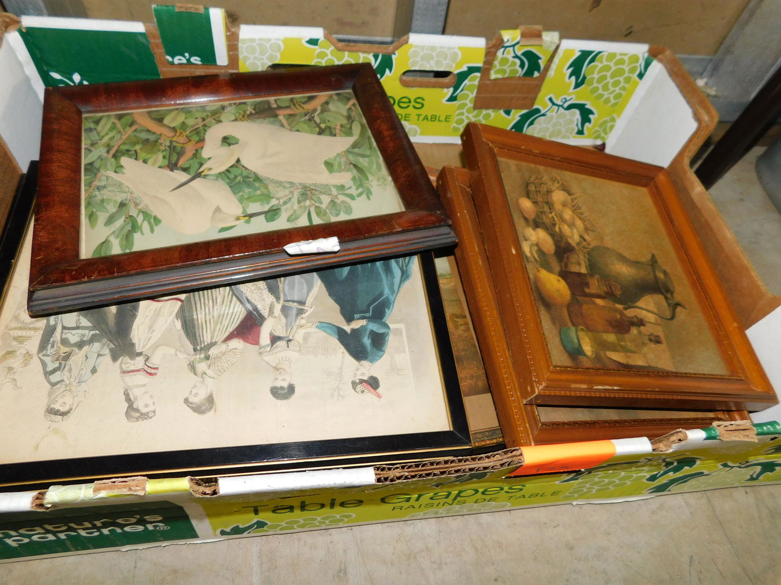 Box Lot of Picture Frames: Box Lot of Picture Frames. You are bidding at a live sale. Please read the terms and conditions. This sale will be broadcast live on sale day with full descriptions of each lot being sold, as well as