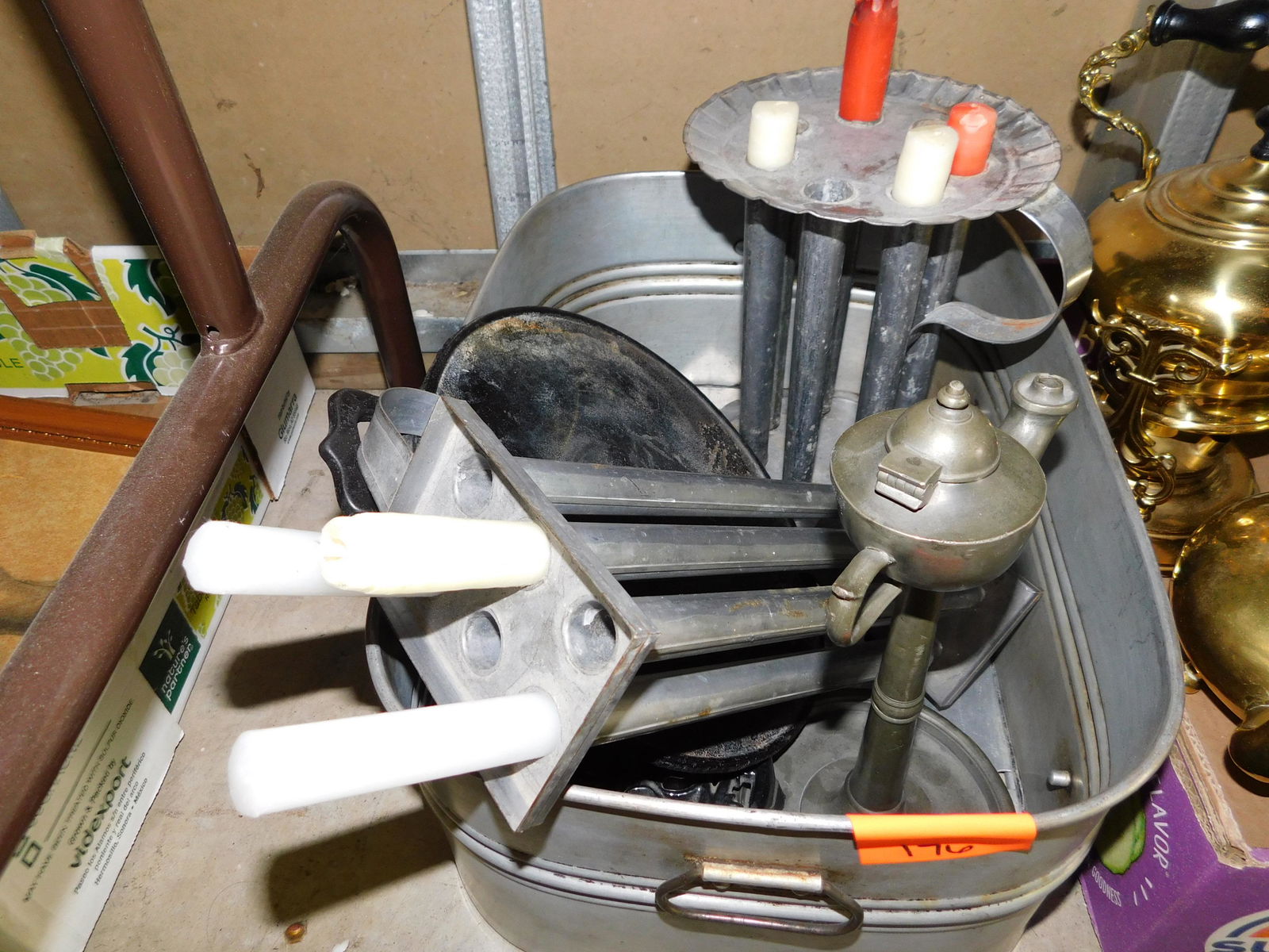 Box Lot of Country Primitives: Box Lot of Country Primitives. You are bidding at a live sale. Please read the terms and conditions. This sale will be broadcast live on sale day with full descriptions of each lot being sold, as well