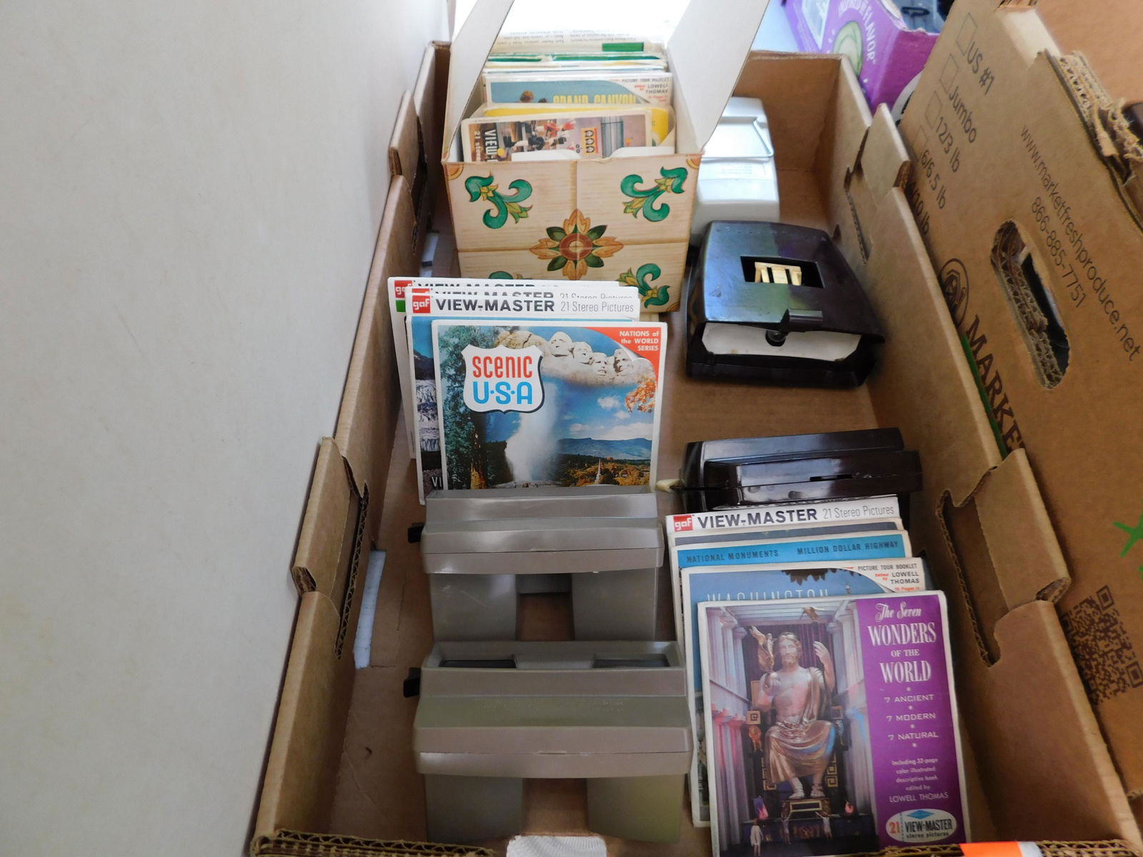 Box Lot of View masters: Box Lot of View masters. You are bidding at a live sale. Please read the terms and conditions. This sale will be broadcast live on sale day with full descriptions of each lot being sold, as well as vi