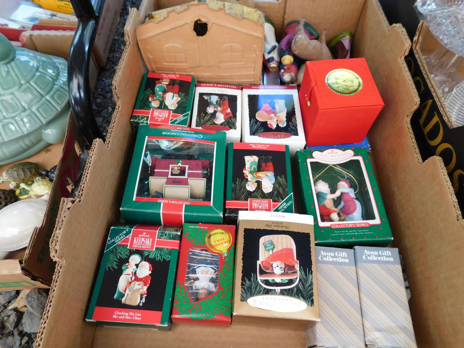 Box Lot of Hallmark Ornaments: Box Lot of Hallmark Ornaments. You are bidding at a live sale. Please read the terms and conditions. This sale will be broadcast live on sale day with full descriptions of each lot being sold, as well