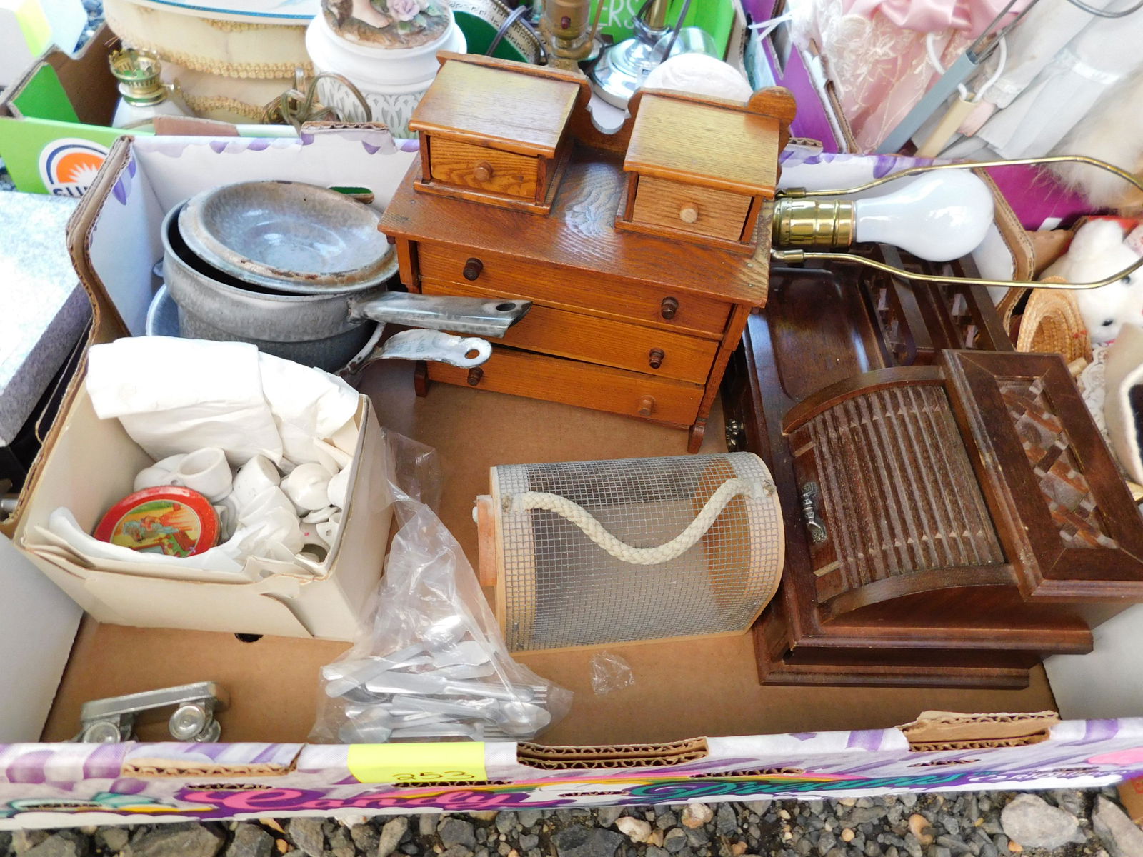 Box Lot of Miniatures: Box Lot of Miniatures. You are bidding at a live sale. Please read the terms and conditions. This sale will be broadcast live on sale day with full descriptions of each lot being sold, as well as vide