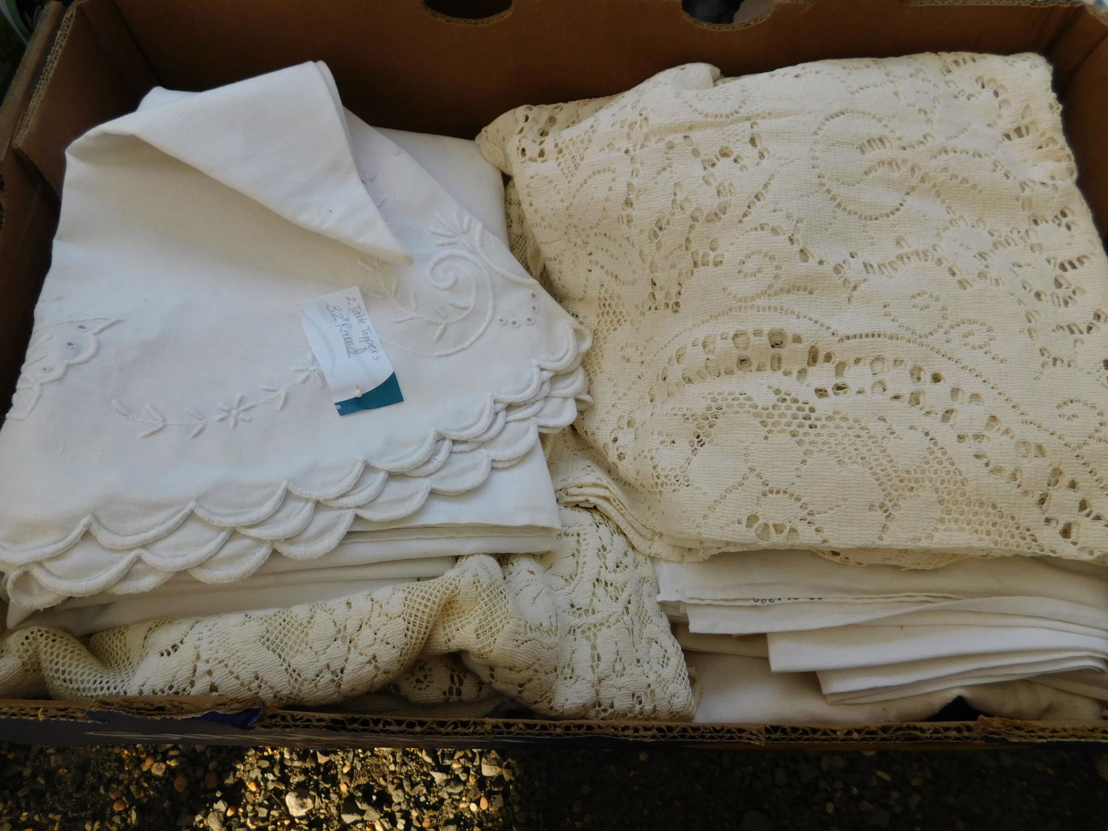 Box Lot of Textiles: Box Lot of Textiles. You are bidding at a live sale. Please read the terms and conditions. This sale will be broadcast live on sale day with full descriptions of each lot being sold, as well as video