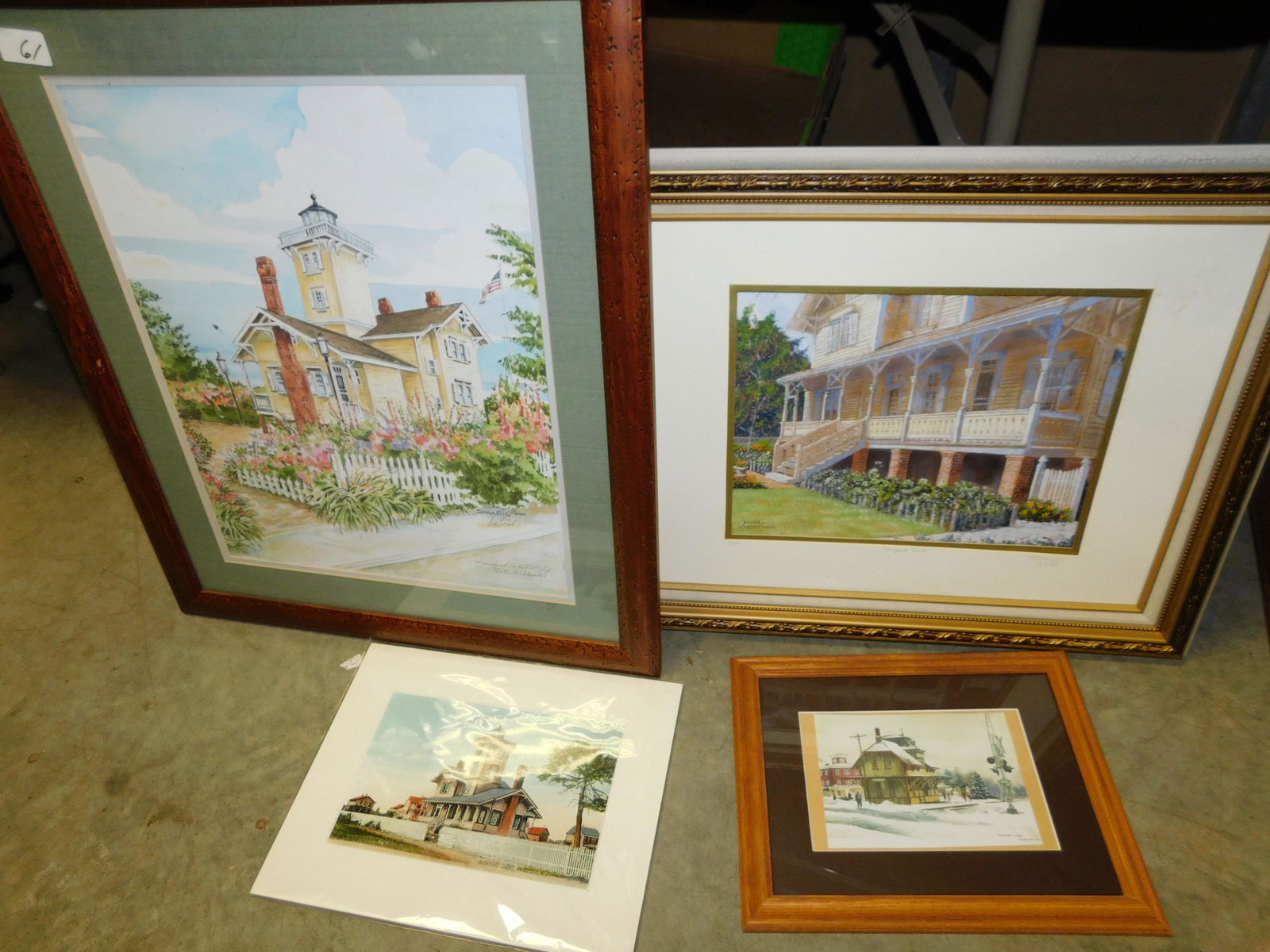 Lot of 4 Paintings: Lot of 4 Paintings. You are bidding at a live sale. Please read the terms and conditions. This sale will be broadcast live on sale day with full descriptions of each lot being sold, as well as video f
