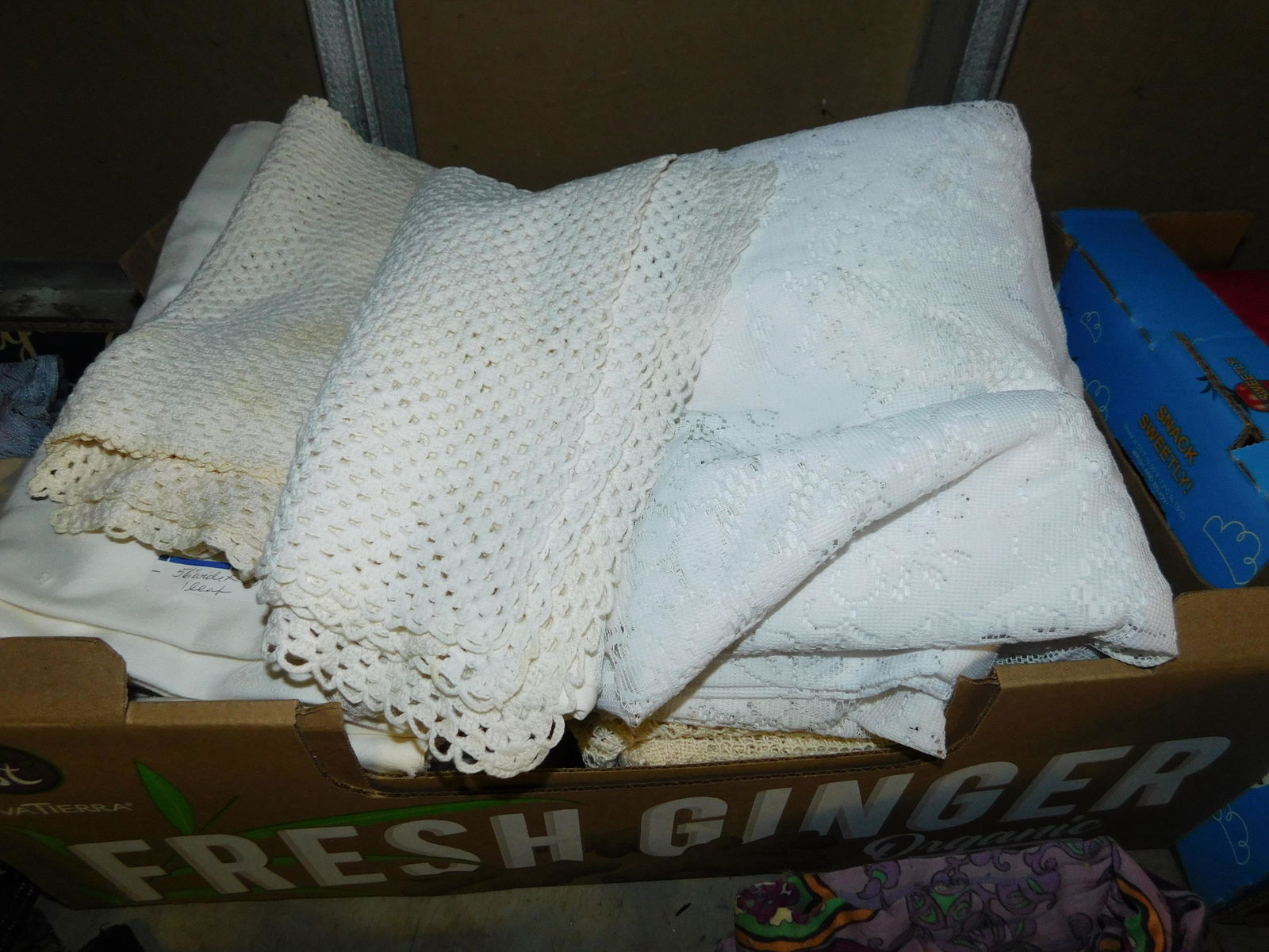 Box Lot of Textiles: Box Lot of Textiles. You are bidding at a live sale. Please read the terms and conditions. This sale will be broadcast live on sale day with full descriptions of each lot being sold, as well as video