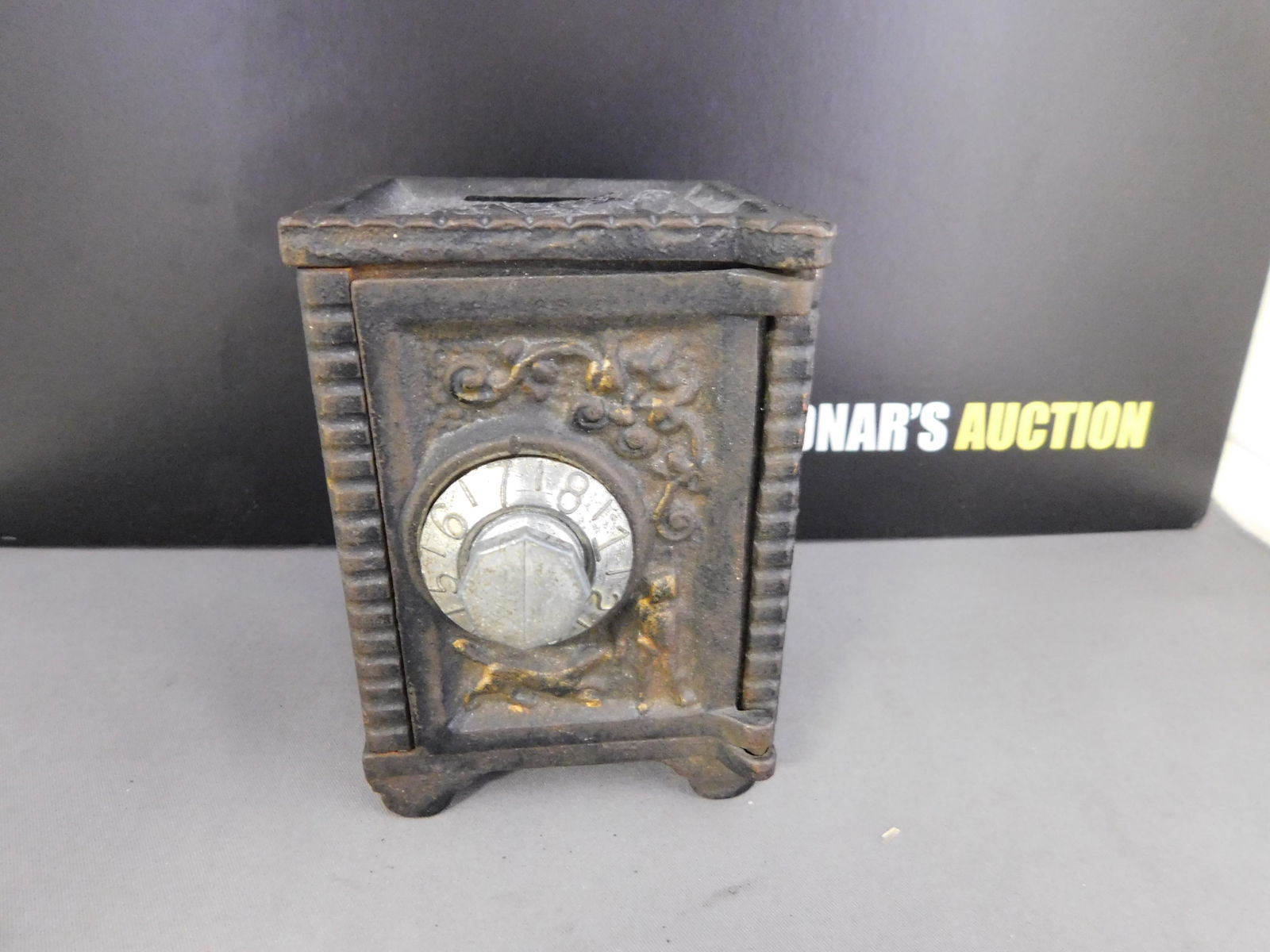 Cast Iron and Tin Safe Bank (1 of 4)