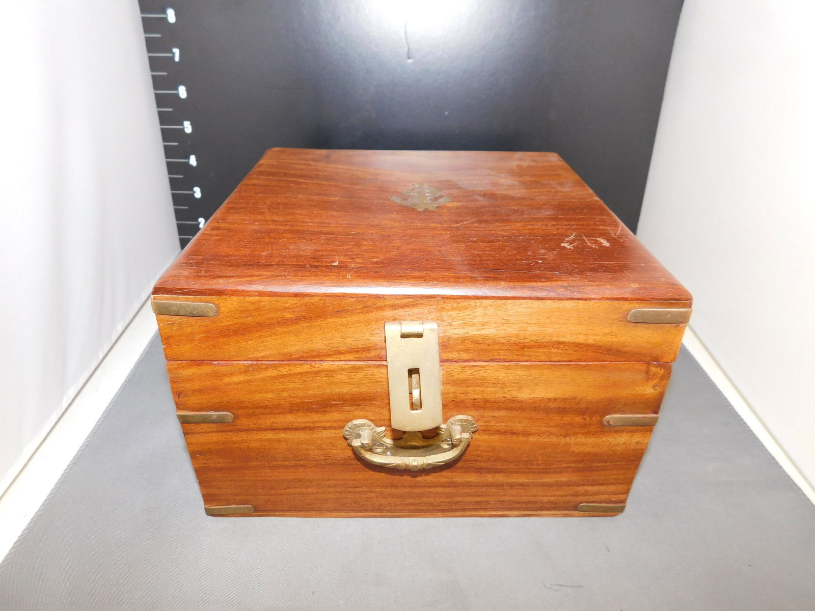 Ship Compass in Wooden Box (1 of 3)