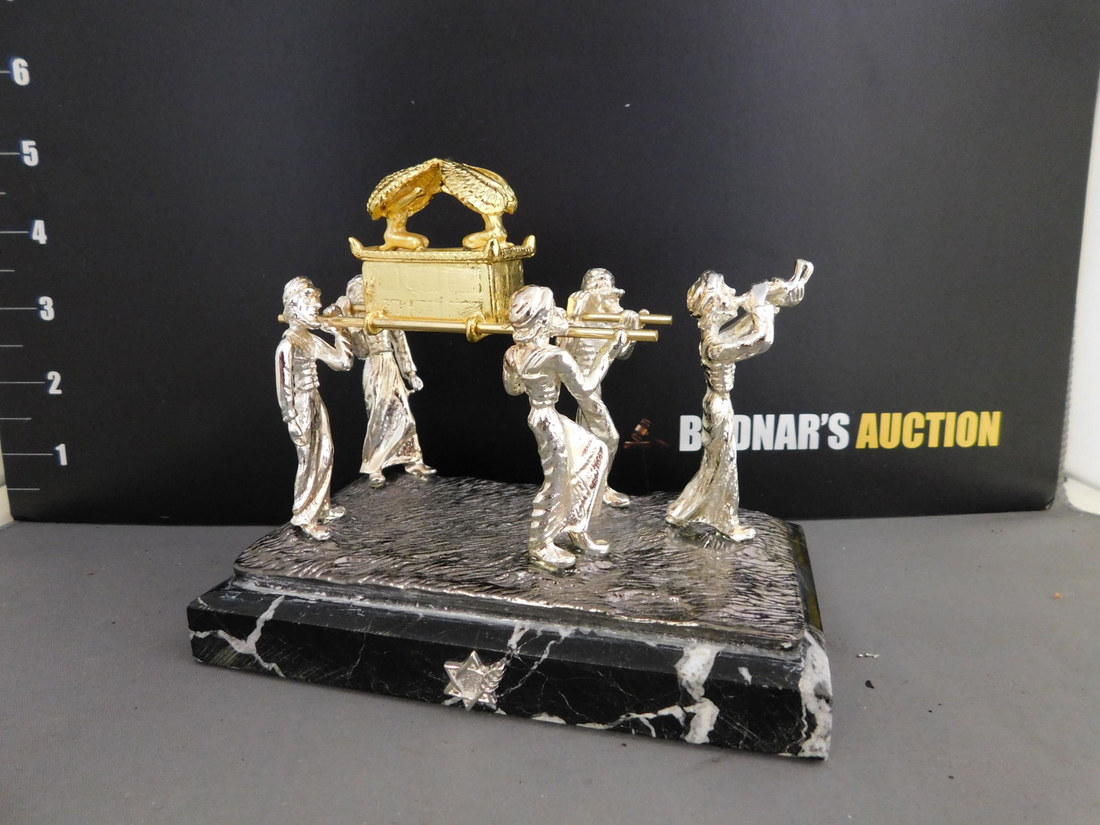 Silver Overlay Judaica Statue (1 of 3)