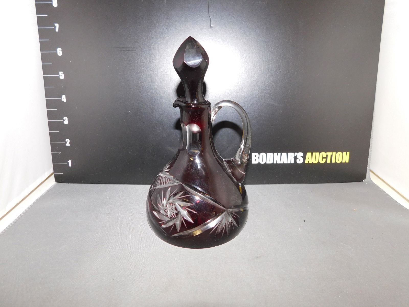 Ruby Cut to Clear Cruet (1 of 3)