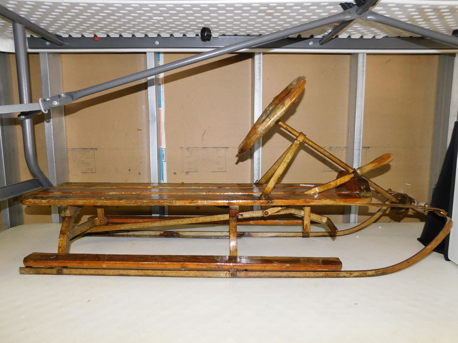Early Sled with Steering Wheel (1 of 3)