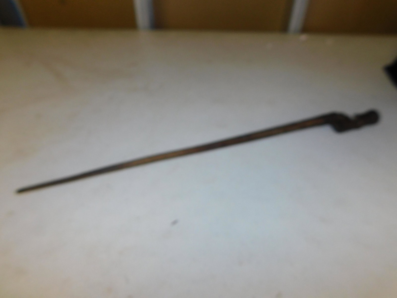 Bayonet: Bayonet As Found. Measures approx. 20" You are bidding at a live sale, please read the terms and conditions. We are offering contact-less pick ups at our South Brunswick location by APPOINTMENT ONLY o