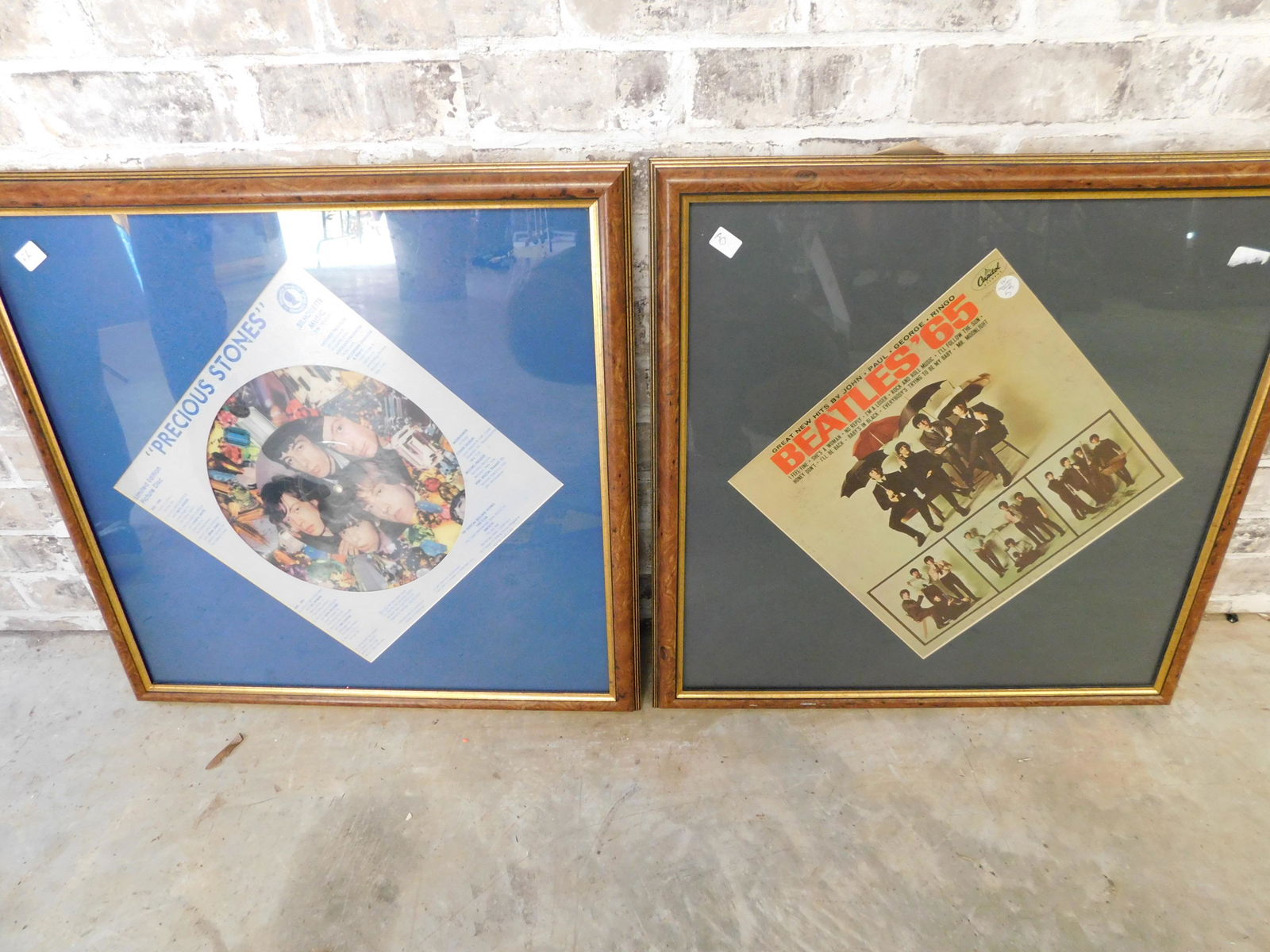 Lot of 2 Framed Record Covers (1 of 3)
