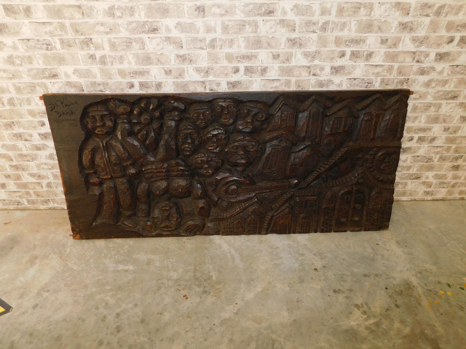 Large Hand Carved Wooden Door (1 of 7)