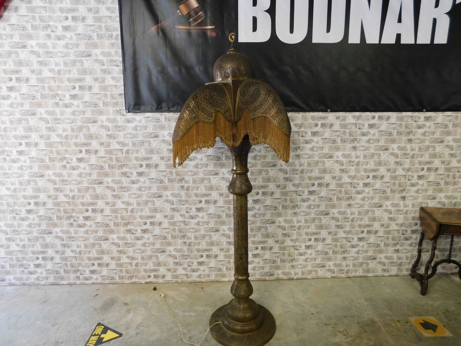 Middle Eastern Brass Floor Lamp (1 of 7)