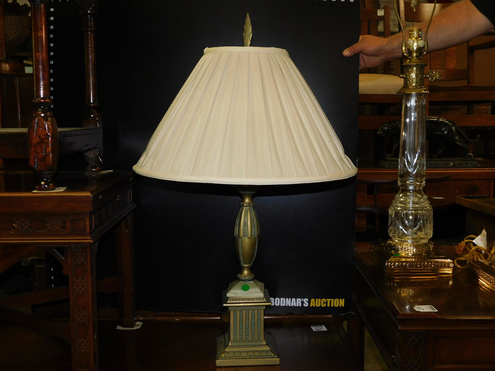 Brass and Marble Table Lamp (1 of 2)