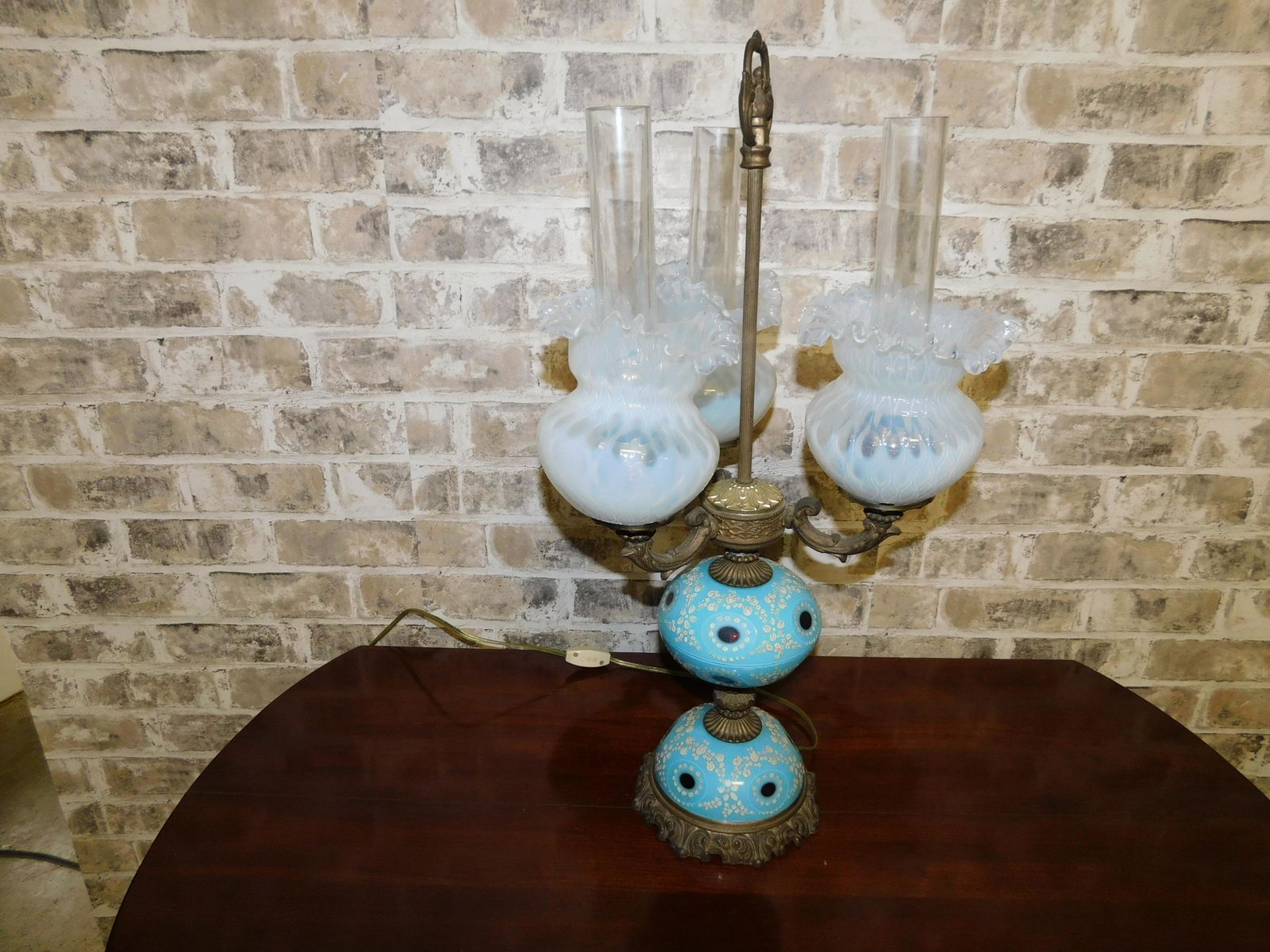 Cut to Ruby Cased Glass Lamp (1 of 4)