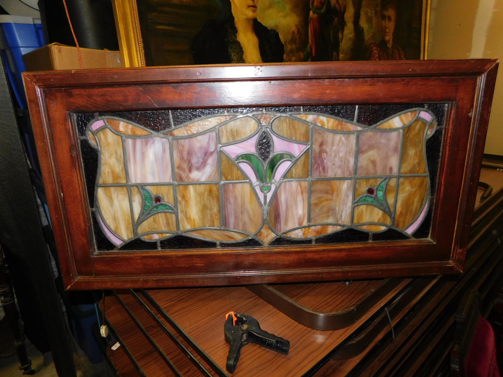 Framed Shadowbox Stained Glass Window (1 of 3)