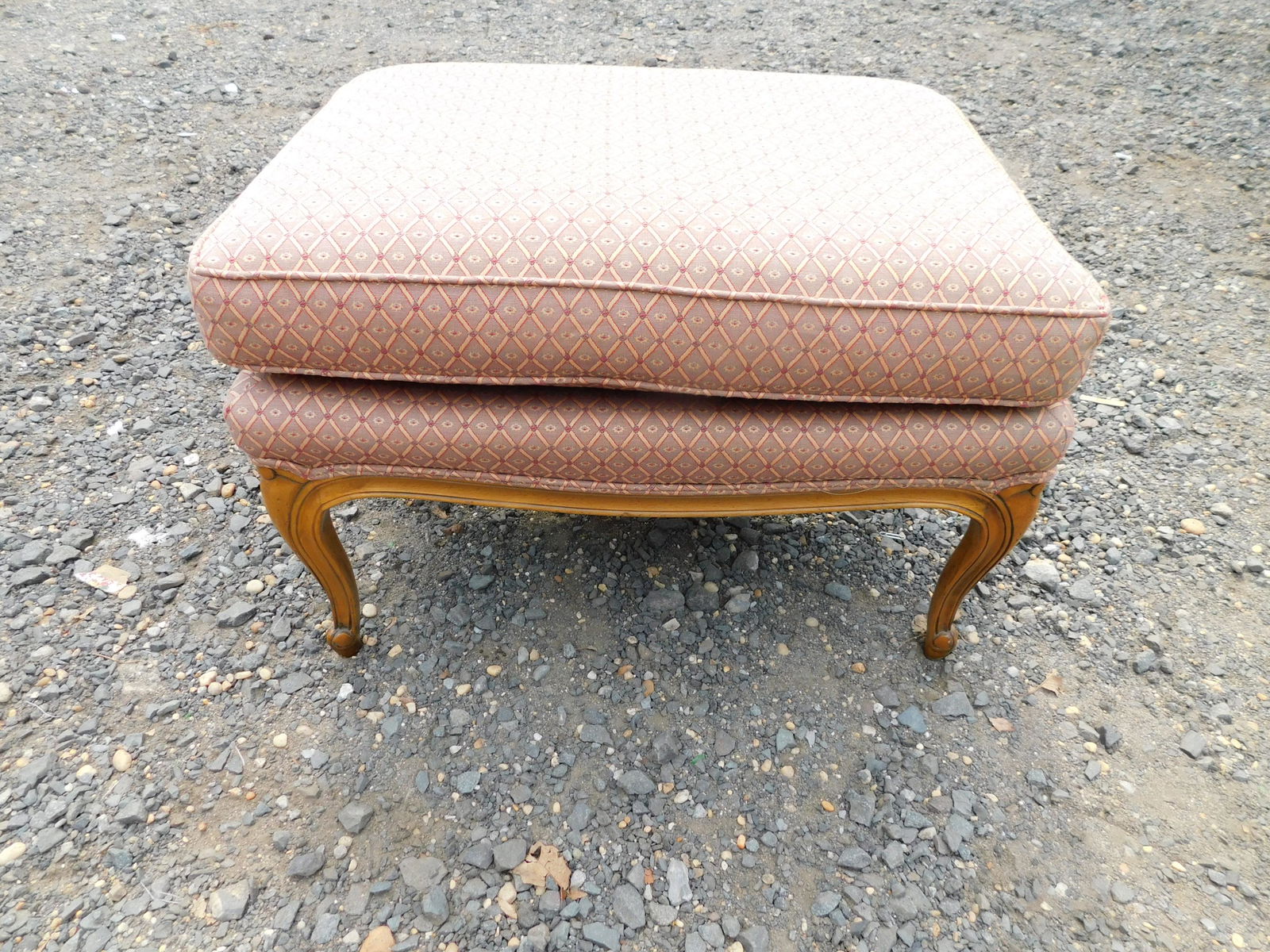 French Provincial Foot Stool (1 of 2)