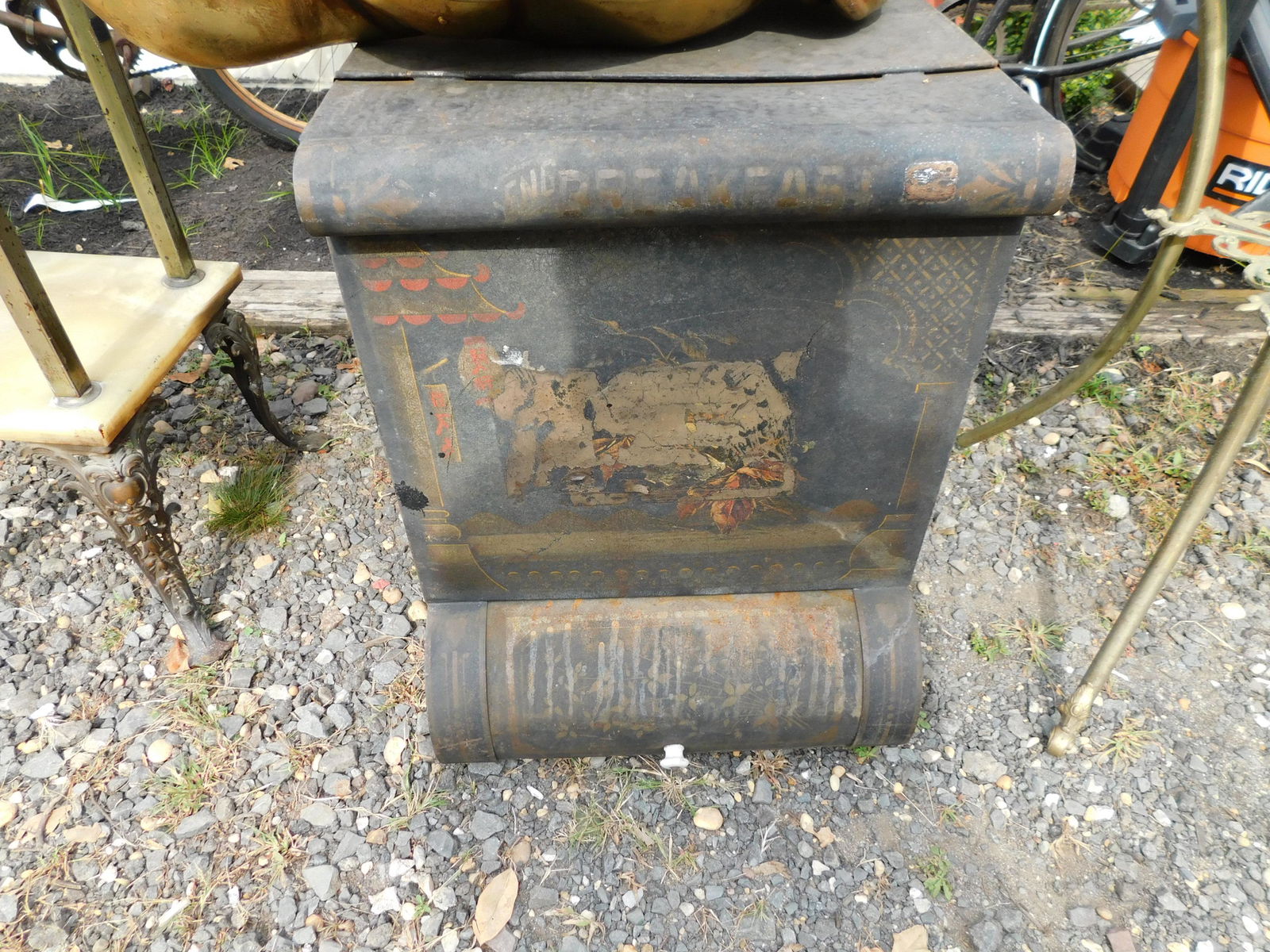 Tin Paint Decorated Kitchen Box (1 of 3)