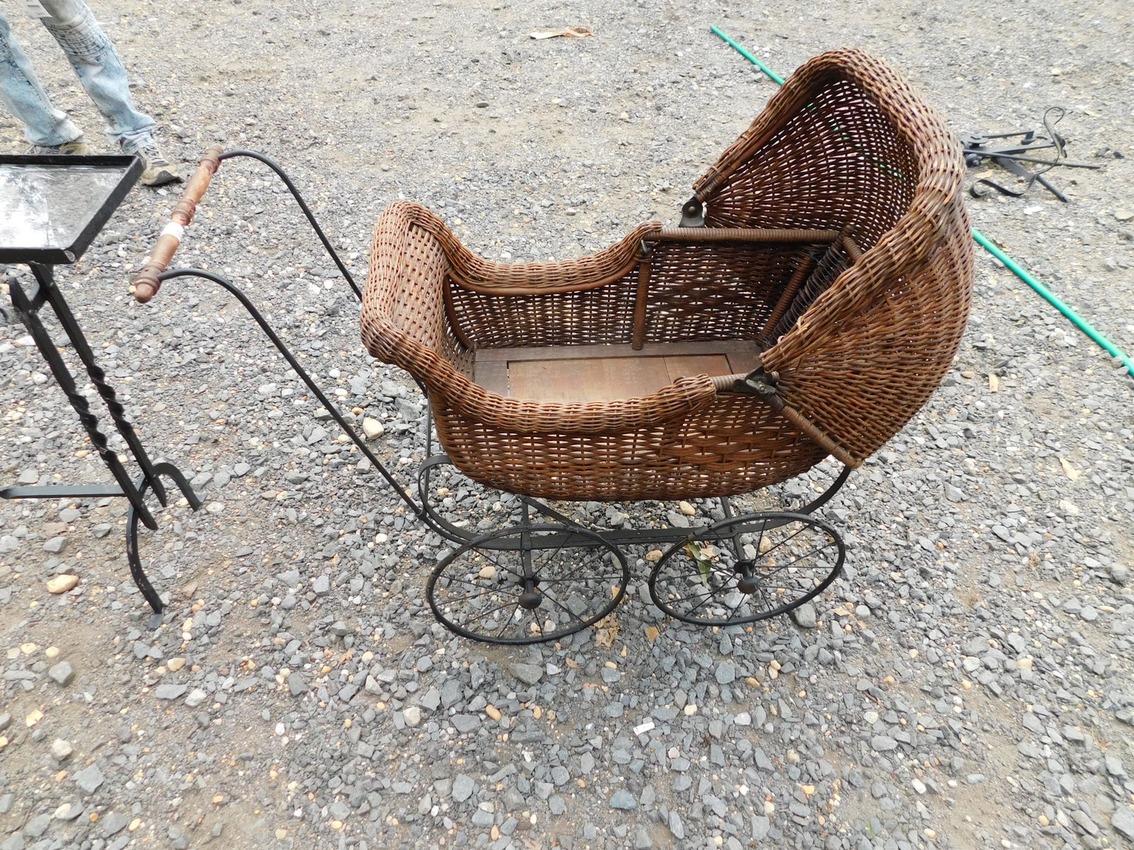 Victorian Wicker Baby Carriage (1 of 1)