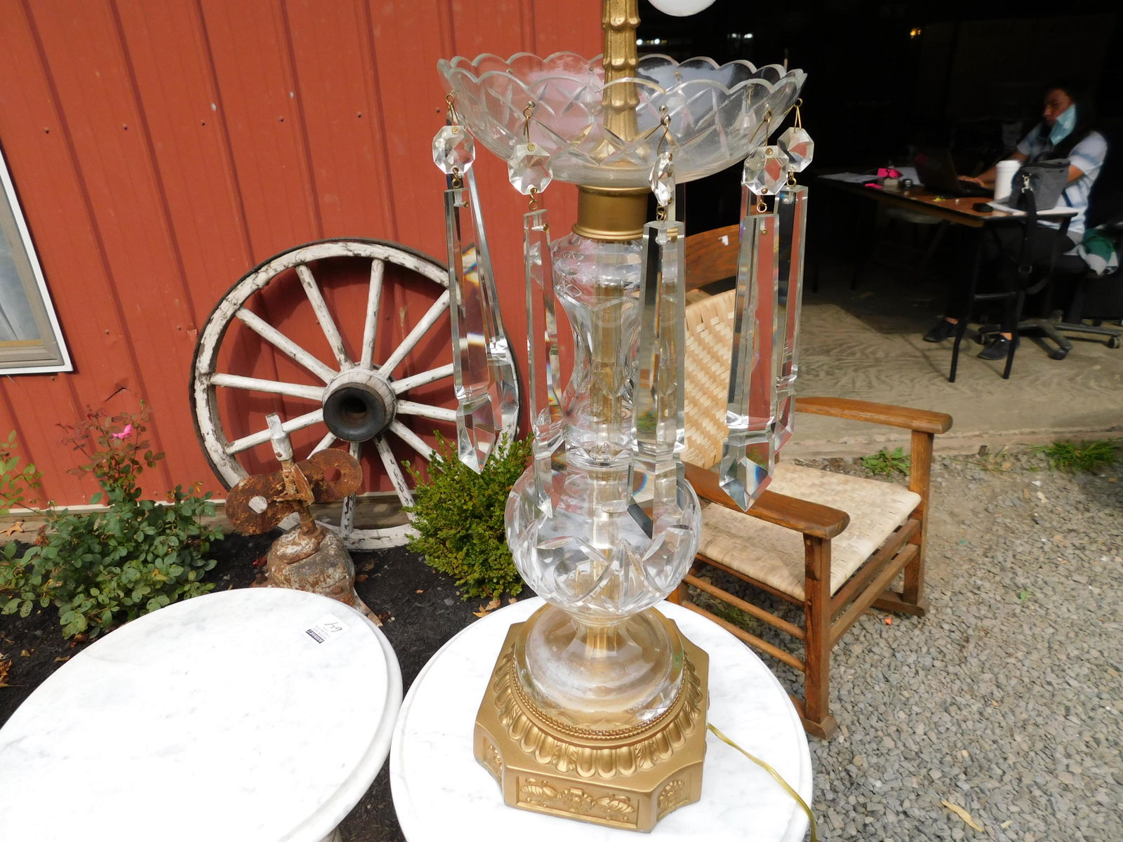 Cut Glass Prism Table Lamp (1 of 4)