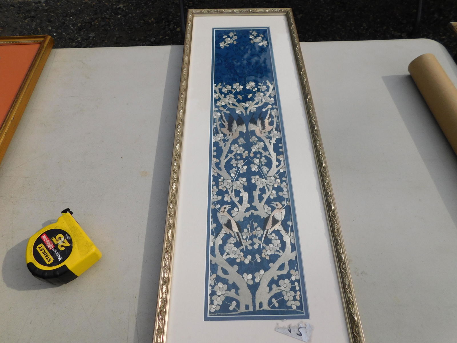 Framed Asian Silk Embroidery (1 of 4)