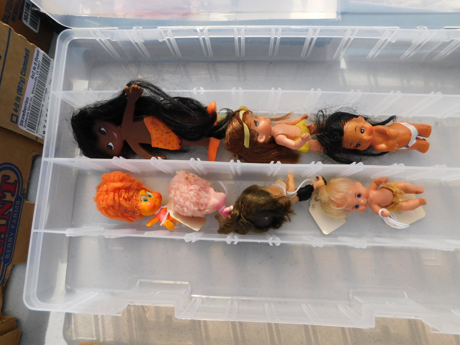 Box Lot of 70's Vinyl Dolls (1 of 1)