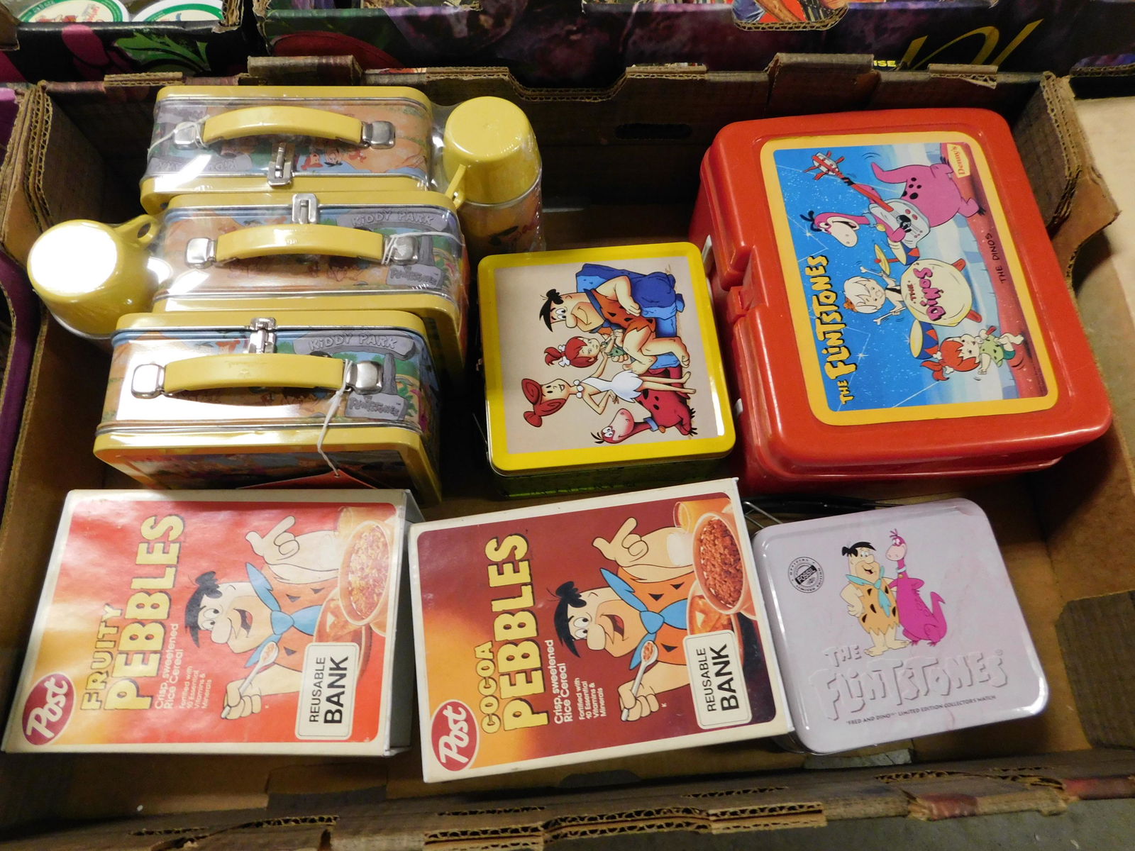 Box Lot of Flintstones Lunchboxes (1 of 1)
