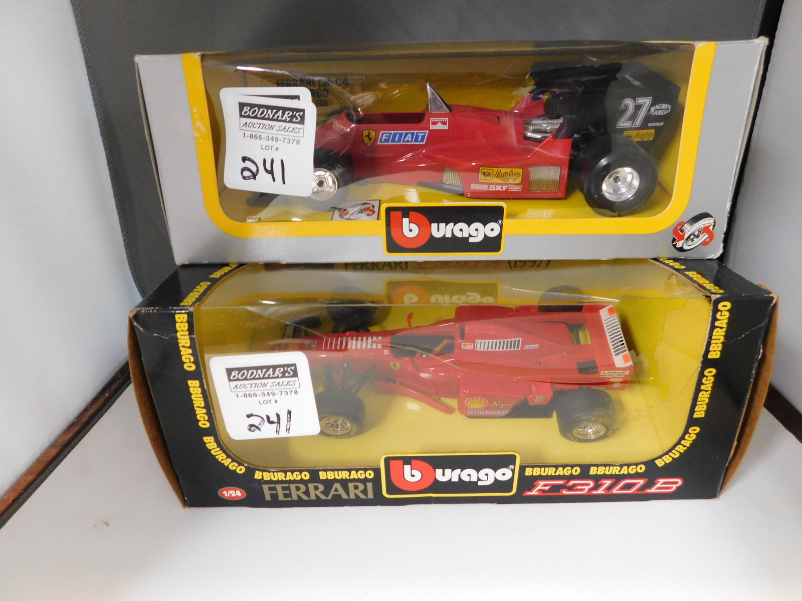 Lot of 2 Burago Ferrari Diecast Cars (1 of 1)