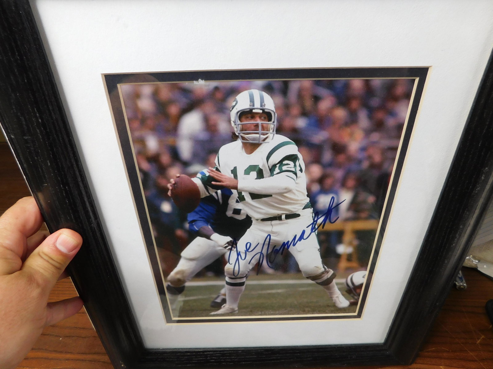 Joe Namath Autographed Framed Photo (1 of 2)