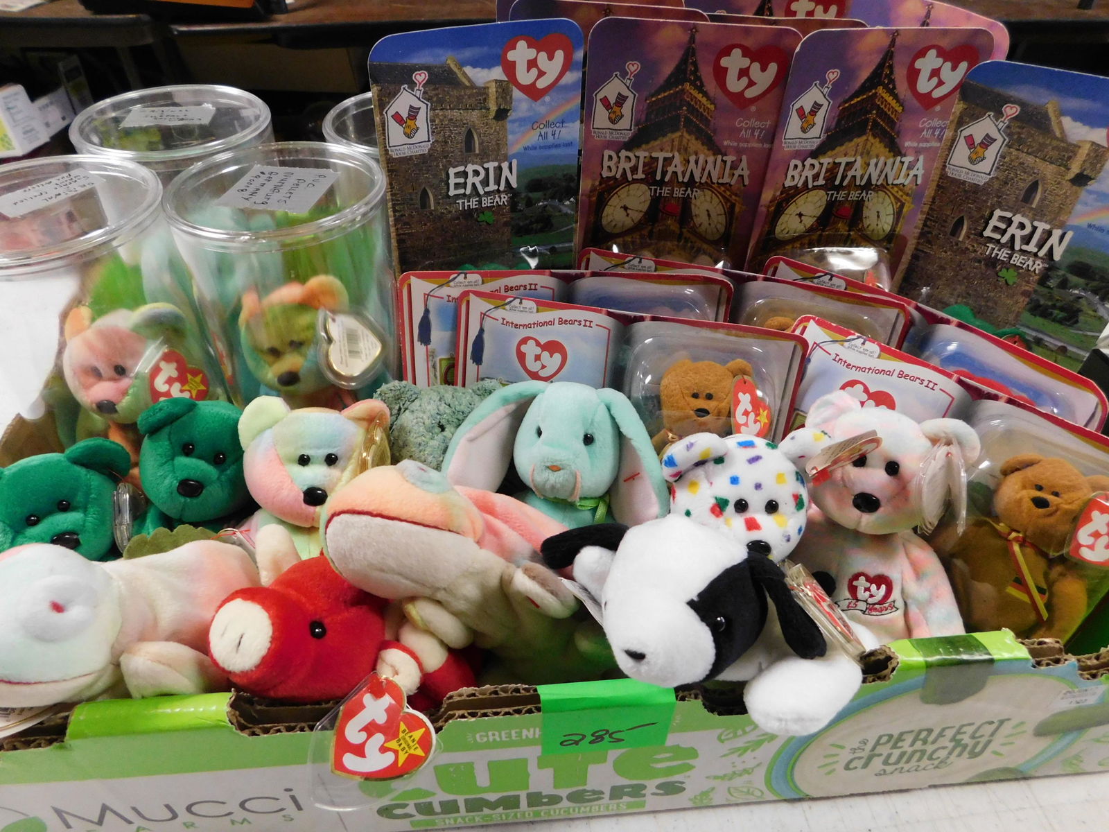Box Lot of ERROR Beanie Babies: Box Lot of ERROR Beanie Babies. You are bidding at a live sale. Please read the terms and conditions. This sale will be broadcast live on sale day with full descriptions of each lot being sold, as wel