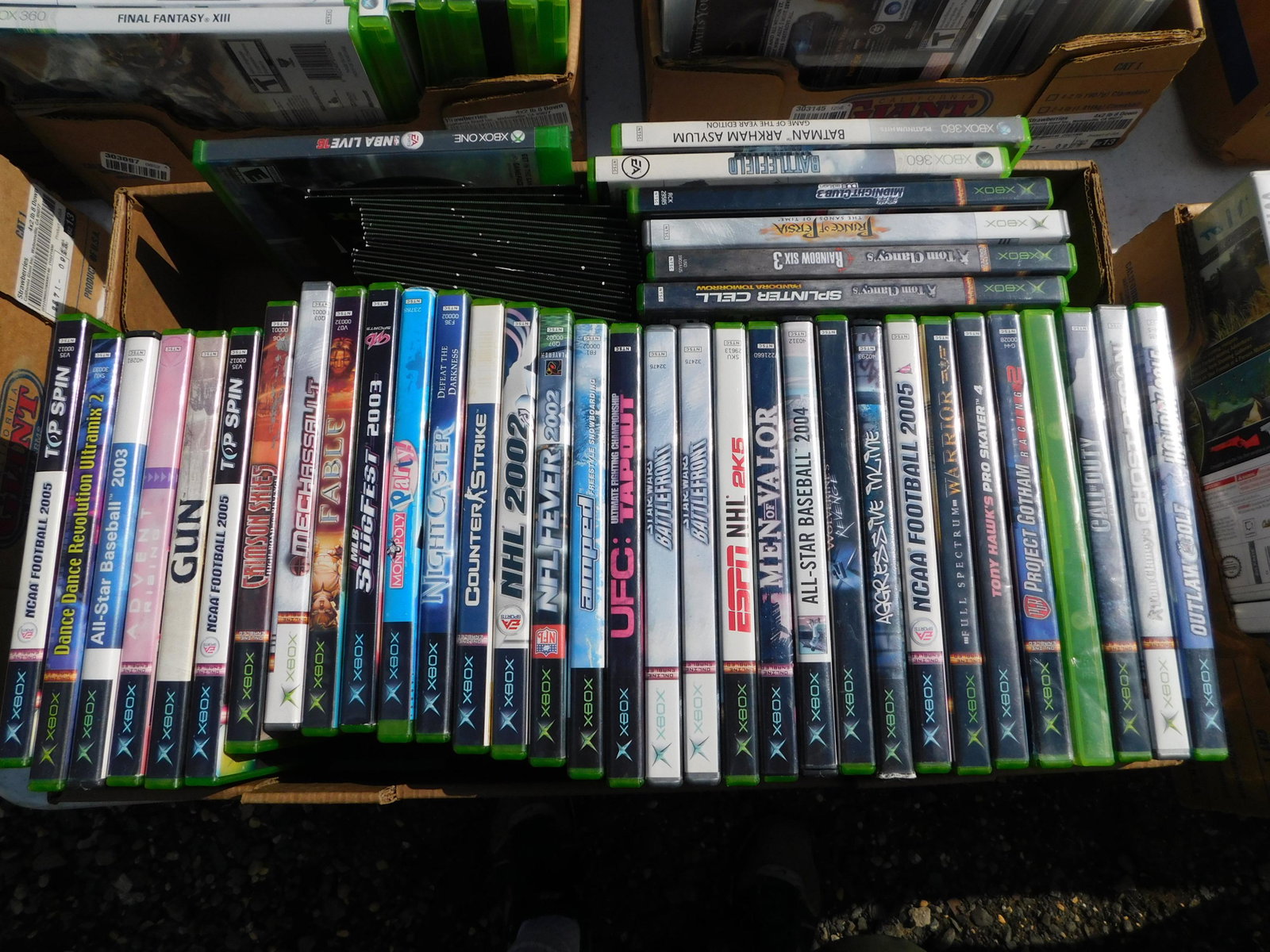 Box Lot of XBOX Games (1 of 1)