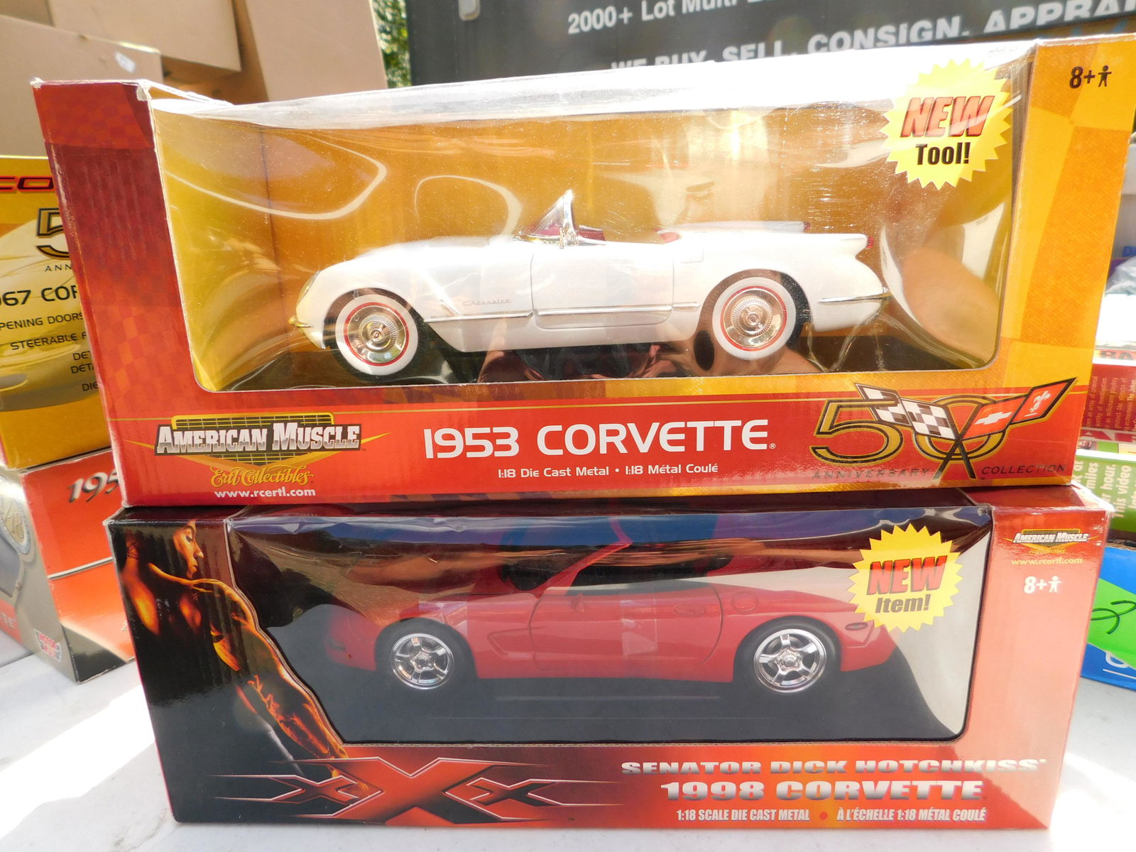 Lot of 2 Diecast Corvettes (1 of 1)