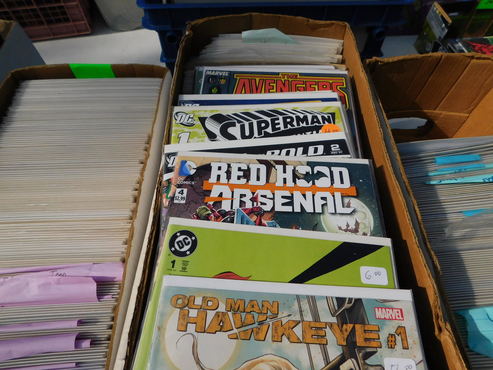 Short Box of Comics: Short Box of Comics. You are bidding at a live sale. Please read the terms and conditions. This sale will be broadcast live on sale day with full descriptions of each lot being sold, as well as video