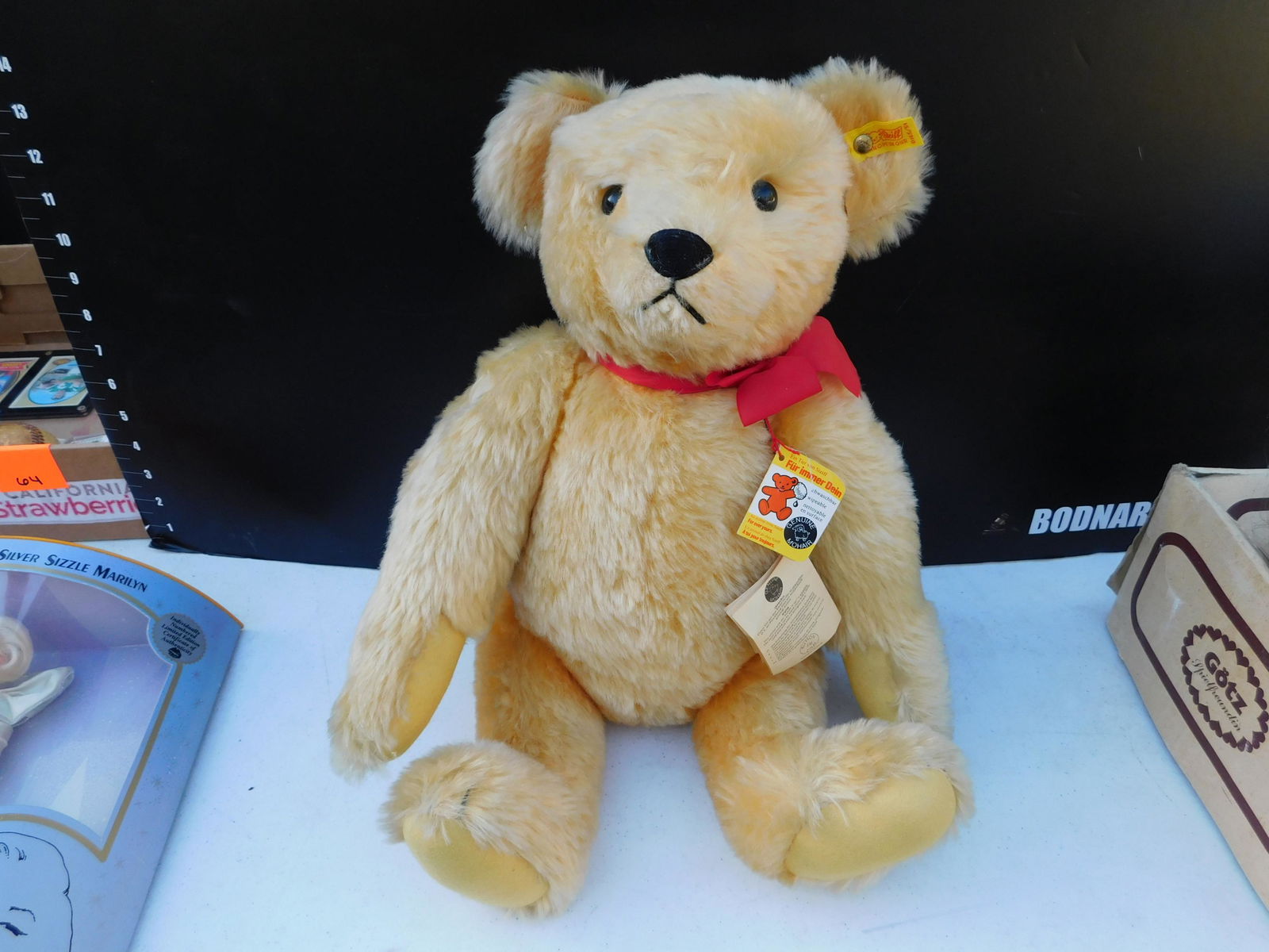 Steiff Mohair Teddy Bear: Steiff Mohair Teddy Bear. #165\51. You are bidding at a live sale. Please read the terms and conditions. This sale will be broadcast live on sale day with full descriptions of each lot being sold, as